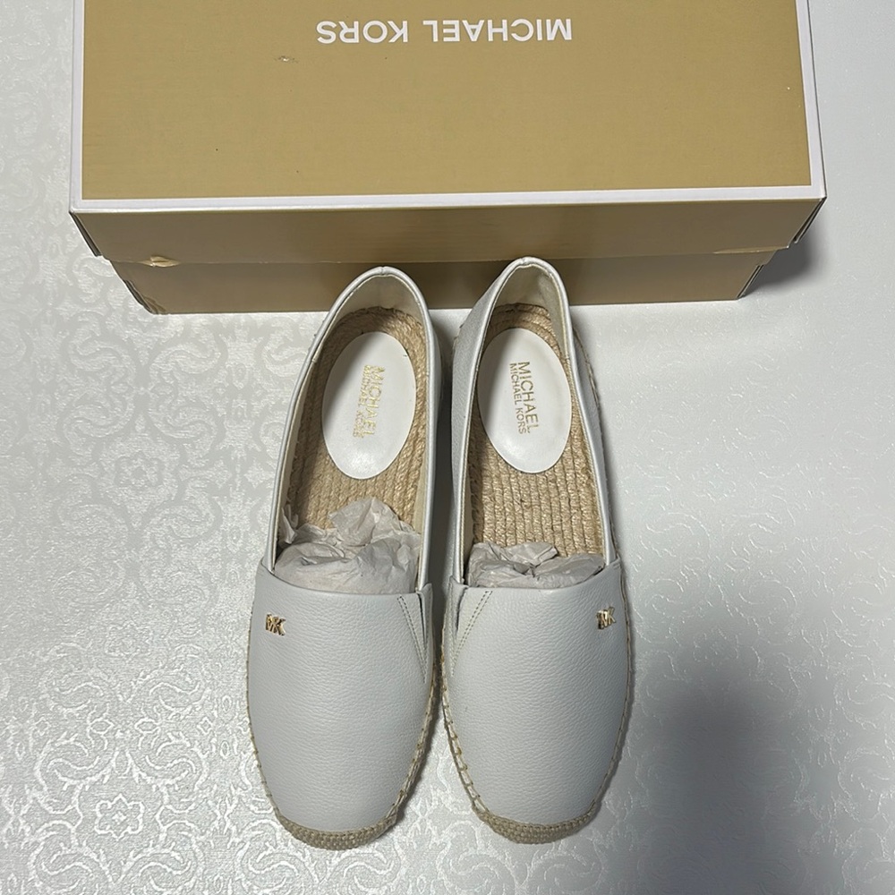 Michael Kors White Espadrille Shoes